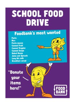 Foodbank School Programs Food Drive Poster pdf