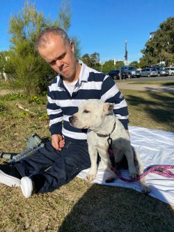 Michael Davidson and Doggo